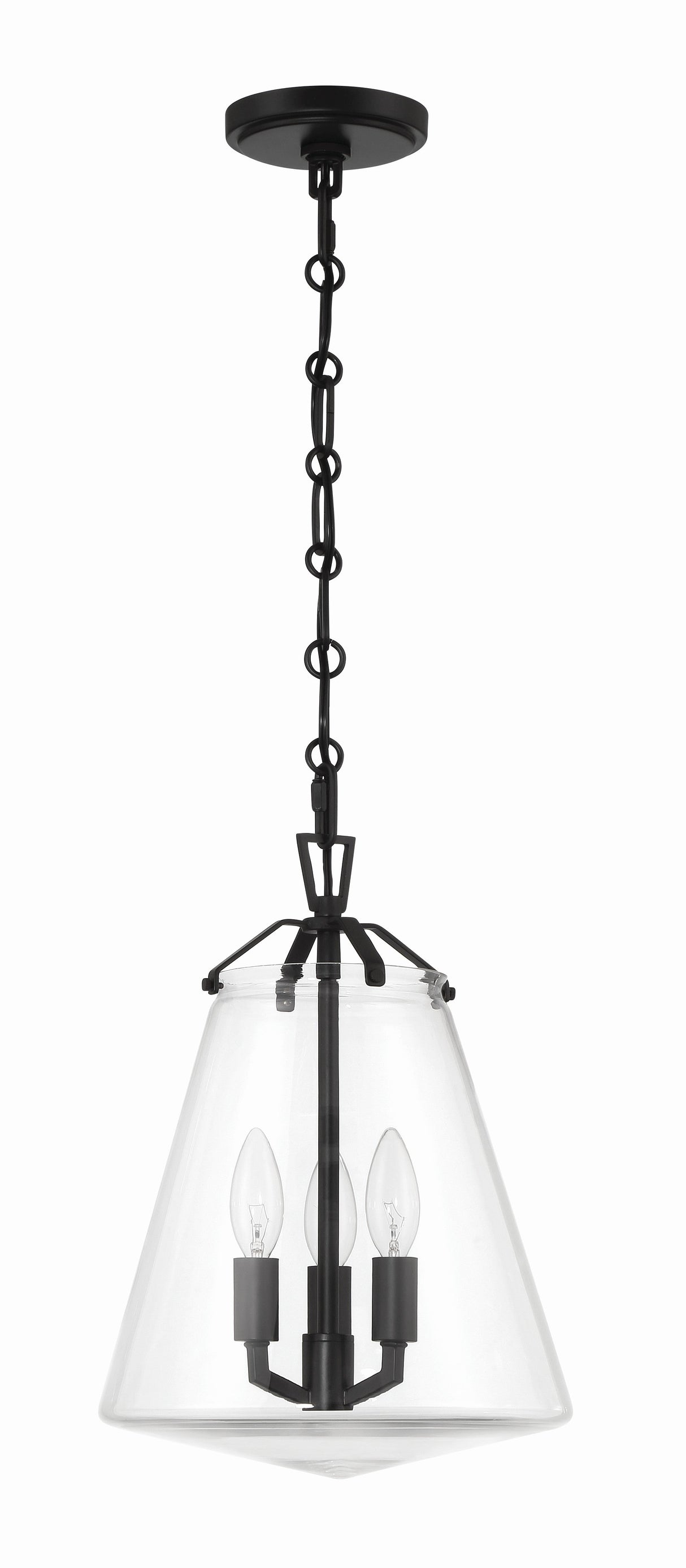 Voss 3 Light Luxe Gold Mini Chandelier VSS-7004-LG