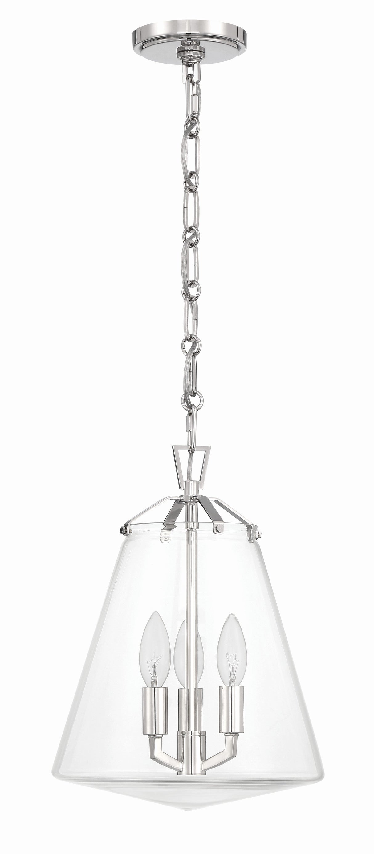 Voss 3 Light Luxe Gold Mini Chandelier VSS-7004-LG