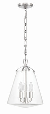 Voss 3 Light Luxe Gold Mini Chandelier VSS-7004-LG