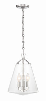 Voss 3 Light Luxe Gold Mini Chandelier VSS-7004-LG