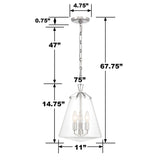 Voss 3 Light Luxe Gold Mini Chandelier VSS-7004-LG