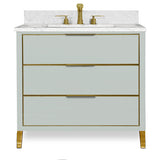 MUSE Metal Trim 36-in Single-Basin Vanity