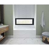 Aqua Eden VTAP603022R 60-Inch Acrylic Anti-Skid 3-Wall Alcove Tub with Right Hand Drain Hole, White