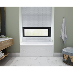 Aqua Eden VTAP603022R 60-Inch Acrylic Anti-Skid 3-Wall Alcove Tub with Right Hand Drain Hole, White