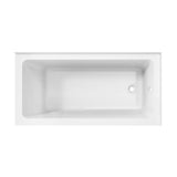 Aqua Eden VTAP6030R22TS 60-Inch Acrylic 2-Wall Corner Alcove Tub with Right Hand Drain Hole, White