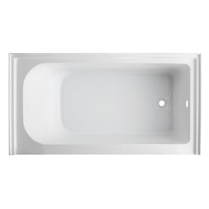 Aqua Eden VTAP6032R21A 60-Inch Anti-Skid Acrylic 3-Wall Alcove Tub with Right Hand Drain Hole, White