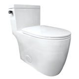 Courtyard VTC2995 Single-Flush 1.28 GPF Elongated One-Piece Toilet, White