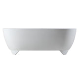 Aqua Eden VTDE673123S 67-Inch Acrylic Double Ended Freestanding Tub with Drain, White