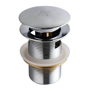 Trimscape VTDESHOE Brass Toe Touch Tub Drain Shoe with Overflow, Polished Chrome