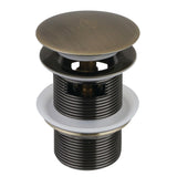 Trimscape VTDESHOEAB Brass Toe Touch Tub Drain Shoe with Overflow, Antique Brass