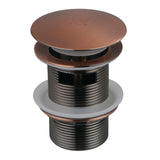 Trimscape VTDESHOEAC Brass Toe Touch Tub Drain Shoe with Overflow, Antique Copper