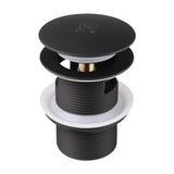 Trimscape VTDESHOEMB Brass Toe Touch Tub Drain Shoe with Overflow, Matte Black