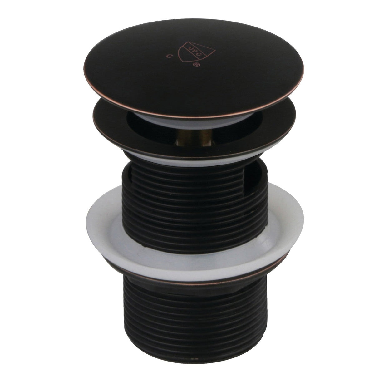 Trimscape VTDESHOENB Brass Toe Touch Tub Drain Shoe with Overflow, Naples Bronze