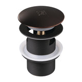 Trimscape VTDESHOEORB Brass Toe Touch Tub Drain Shoe with Overflow, Oil Rubbed Bronze