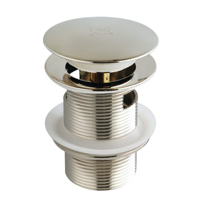 Trimscape VTDESHOEPN Brass Toe Touch Tub Drain Shoe with Overflow, Polished Nickel