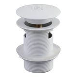 Trimscape VTDESHOEWH Brass Toe Touch Tub Drain Shoe with Overflow, White