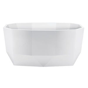 Aqua Eden VTSQ593024 59-Inch Acrylic Freestanding Tub with Drain, Glossy White