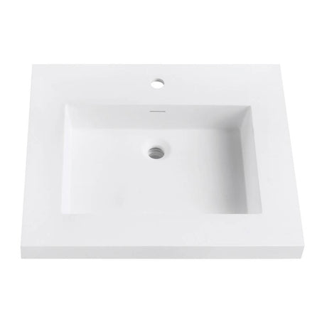 VersaStone 25 in. Solid Surface Vanity Top with Integrated Bowl in Matte finish