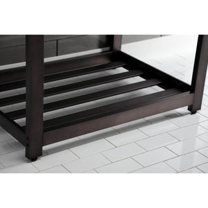 Fauceture VWP3122W8A5 31-Inch Ceramic Console Sink Set, White/Oil Rubbed Bronze