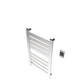 Amba Products V2337B Vega 8-Panel Hardwired Towel Warmer - 3.625 x 23.375 x 39.25 in. - Brushed Finish