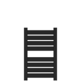 Amba Products V2337MB Vega 8-Panel Hardwired Towel Warmer - 3.625 x 23.375 x 39.25 in. - Matte Black Finish