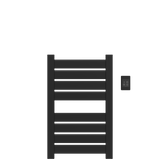 Amba Products V2337MB Vega 8-Panel Hardwired Towel Warmer - 3.625 x 23.375 x 39.25 in. - Matte Black Finish