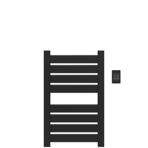 Amba Products V2337MB Vega 8-Panel Hardwired Towel Warmer - 3.625 x 23.375 x 39.25 in. - Matte Black Finish