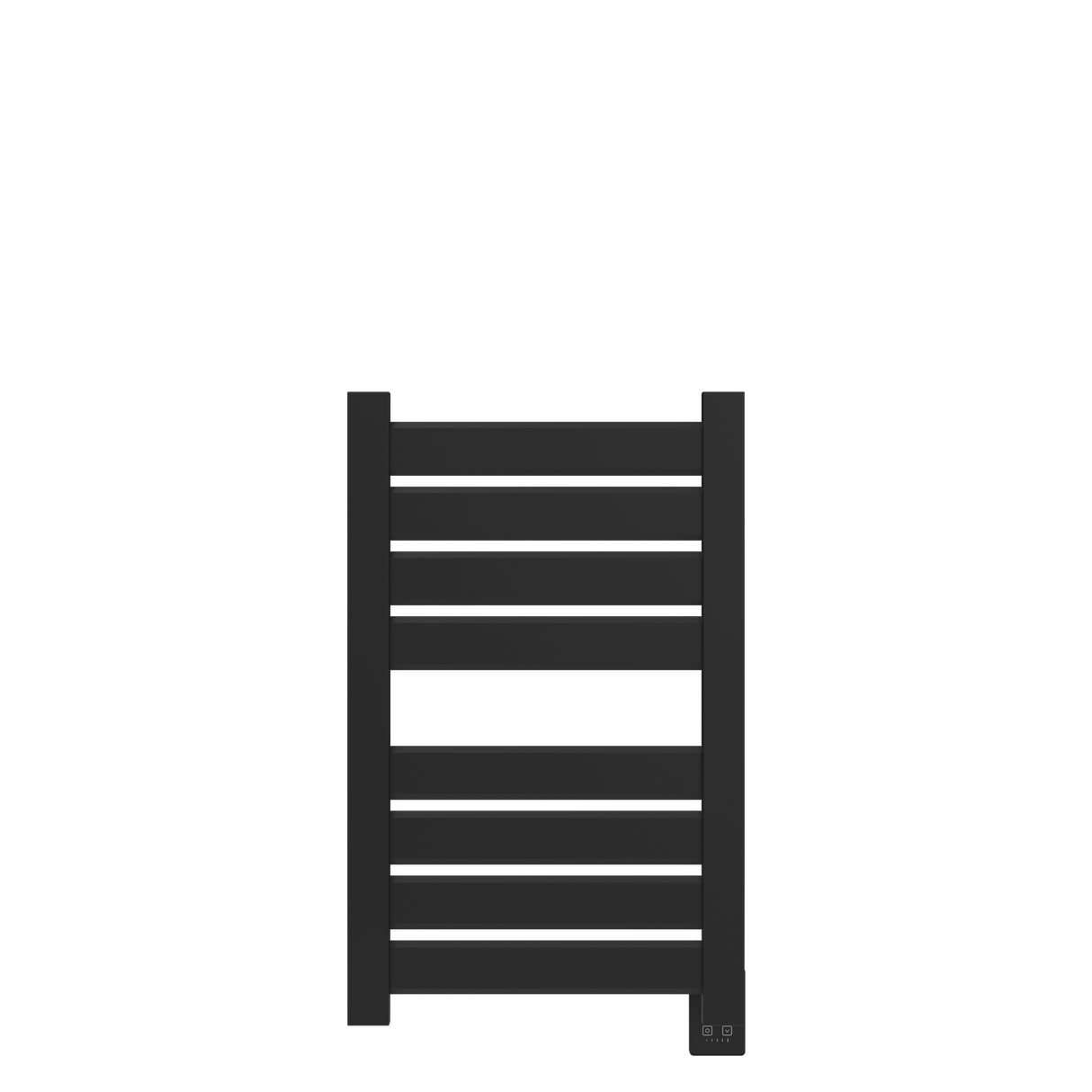 Amba Products V2337MB Vega 8-Panel Hardwired Towel Warmer - 3.625 x 23.375 x 39.25 in. - Matte Black Finish