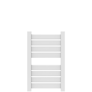Amba Products V2337W Vega 8-Panel Hardwired Towel Warmer - 3.625 x 23.375 x 39.25 in. - White Finish