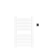 Amba Products V2337W Vega 8-Panel Hardwired Towel Warmer - 3.625 x 23.375 x 39.25 in. - White Finish