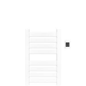 Amba Products V2337W Vega 8-Panel Hardwired Towel Warmer - 3.625 x 23.375 x 39.25 in. - White Finish