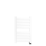 Amba Products V2337W Vega 8-Panel Hardwired Towel Warmer - 3.625 x 23.375 x 39.25 in. - White Finish
