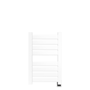 Amba Products V2337W Vega 8-Panel Hardwired Towel Warmer - 3.625 x 23.375 x 39.25 in. - White Finish