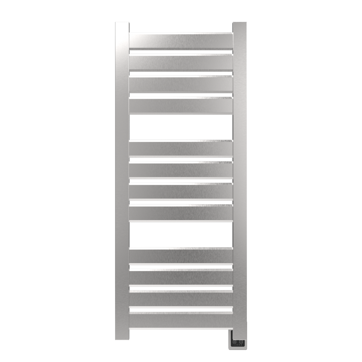 Amba Products V2356B Vega 12-Panel Hardwired Towel Warmer - 3.625 x 23.375 x 58 in. - Brushed Finish