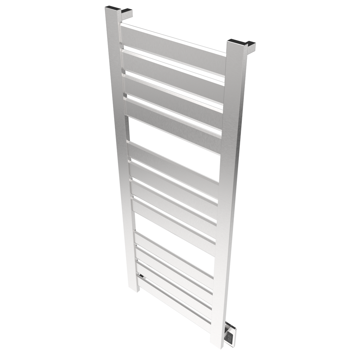 Amba Products V2356B Vega 12-Panel Hardwired Towel Warmer - 3.625 x 23.375 x 58 in. - Brushed Finish