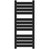 Amba Products V2356MB Vega 12-Panel Hardwired Towel Warmer - 3.625 x 23.375 x 58 in. - Matte Black Finish