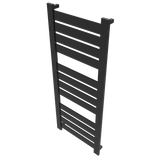 Amba Products V2356MB Vega 12-Panel Hardwired Towel Warmer - 3.625 x 23.375 x 58 in. - Matte Black Finish
