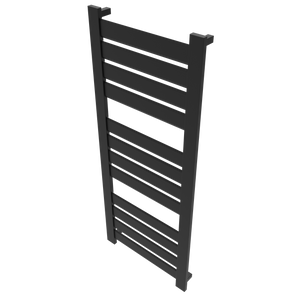 Amba Products V2356MB Vega 12-Panel Hardwired Towel Warmer - 3.625 x 23.375 x 58 in. - Matte Black Finish
