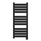 Amba Products V2356MB Vega 12-Panel Hardwired Towel Warmer - 3.625 x 23.375 x 58 in. - Matte Black Finish