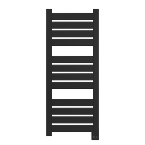 Amba Products V2356MB Vega 12-Panel Hardwired Towel Warmer - 3.625 x 23.375 x 58 in. - Matte Black Finish
