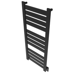 Amba Products V2356MB Vega 12-Panel Hardwired Towel Warmer - 3.625 x 23.375 x 58 in. - Matte Black Finish