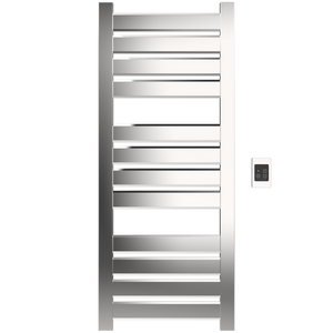 Amba Products V2356P Vega 12-Panel Hardwired Towel Warmer - 3.625 x 23.375 x 58 in. - Polished Finish