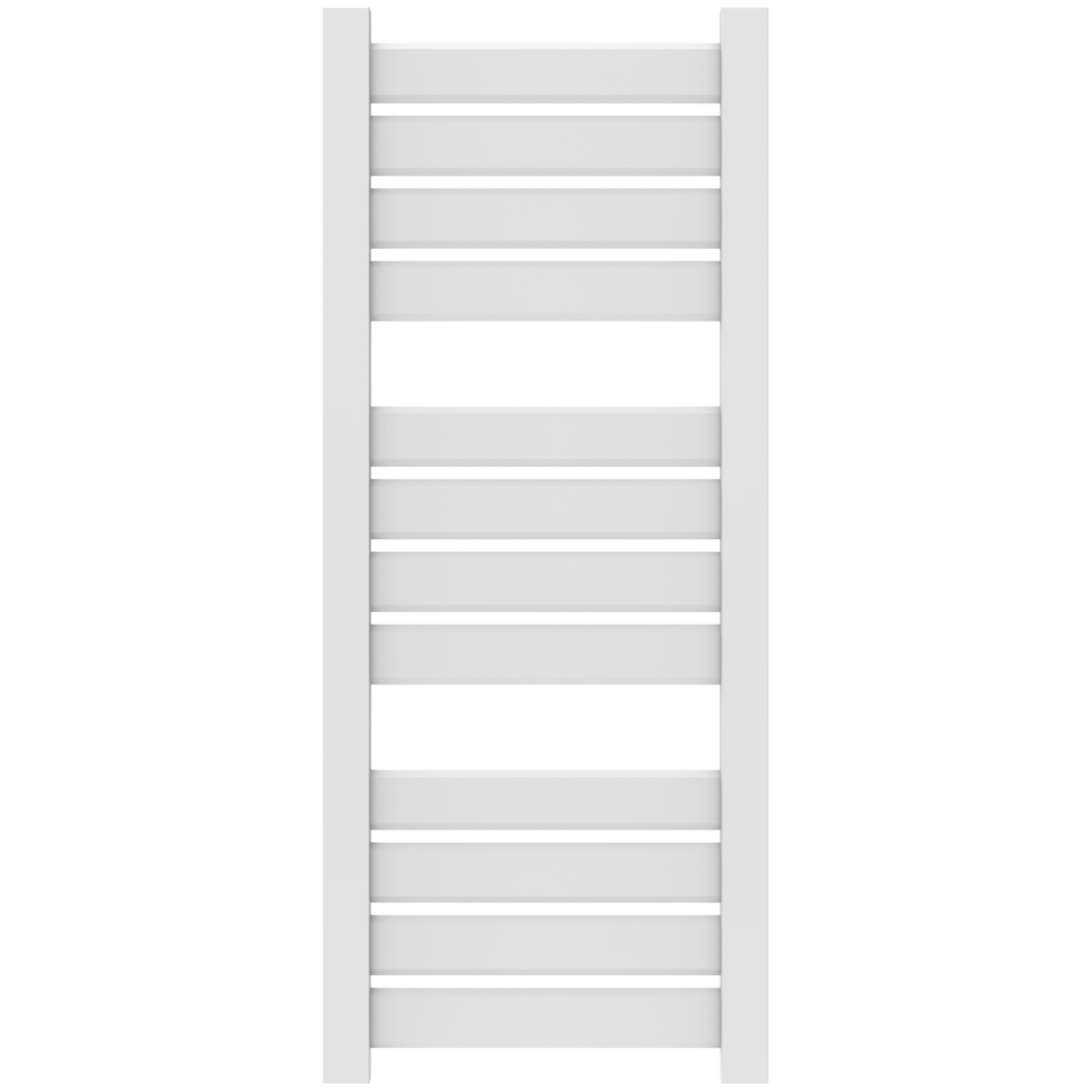 Amba Products V2356W Vega 12-Panel Hardwired Towel Warmer - 3.625 x 23.375 x 58 in. - White Finish