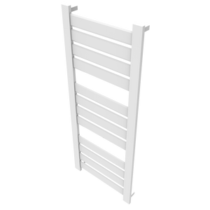 Amba Products V2356W Vega 12-Panel Hardwired Towel Warmer - 3.625 x 23.375 x 58 in. - White Finish