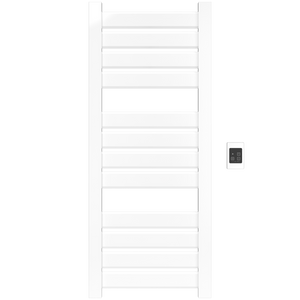 Amba Products V2356W Vega 12-Panel Hardwired Towel Warmer - 3.625 x 23.375 x 58 in. - White Finish