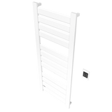 Amba Products V2356W Vega 12-Panel Hardwired Towel Warmer - 3.625 x 23.375 x 58 in. - White Finish