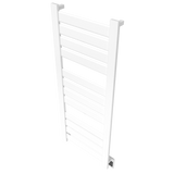 Amba Products V2356W Vega 12-Panel Hardwired Towel Warmer - 3.625 x 23.375 x 58 in. - White Finish
