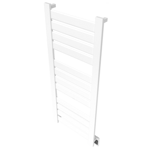 Amba Products V2356W Vega 12-Panel Hardwired Towel Warmer - 3.625 x 23.375 x 58 in. - White Finish