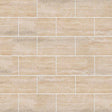 Veneto Sand 12"x12" Polished Porcelain Mesh-Mounted Mosaic Tile room shot angle view