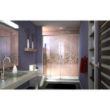 DreamLine Visions 56-60 in. W x 72 in. H Semi-Frameless Sliding Shower Door in Brushed Nickel